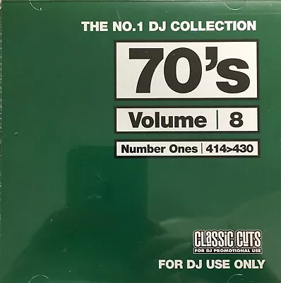  The No.1 DJ Collection 70's Volume 8  Numbers 414>430-CD For DJ Use Only • £5